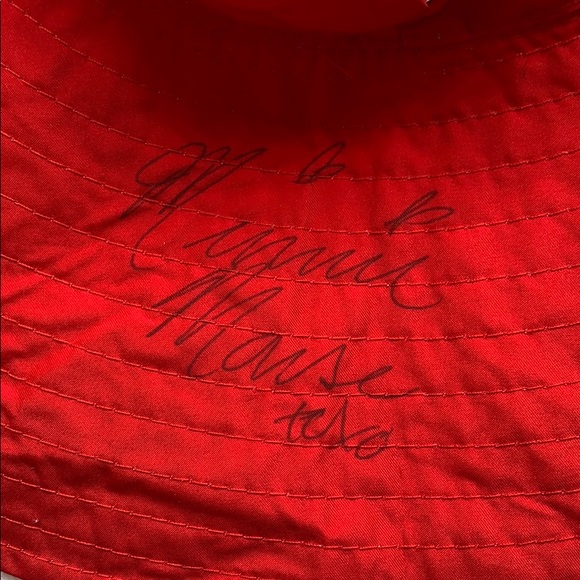 Disney Parks Hat Minnie Mouse sun hat floppy polka dot Signed - Picture 6 of 10